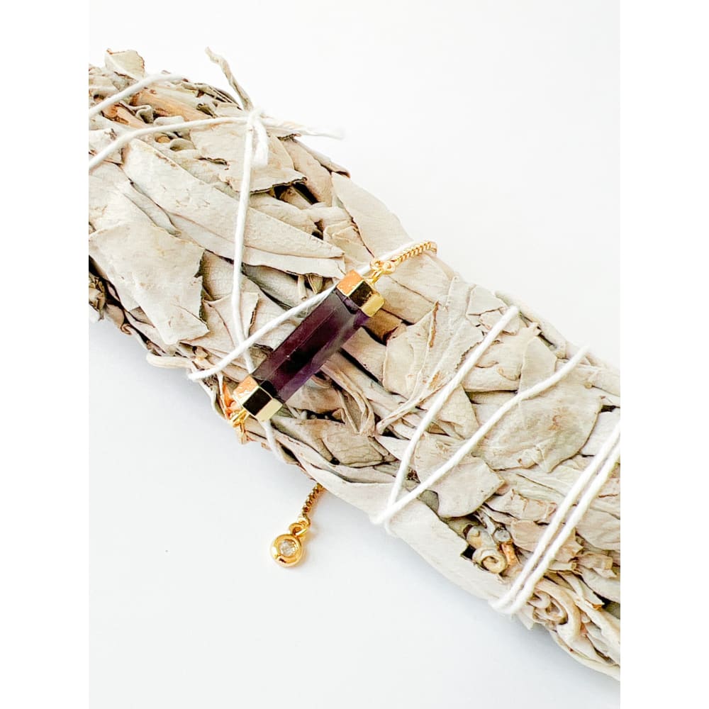 Amethyst Minimalist Bracelet
