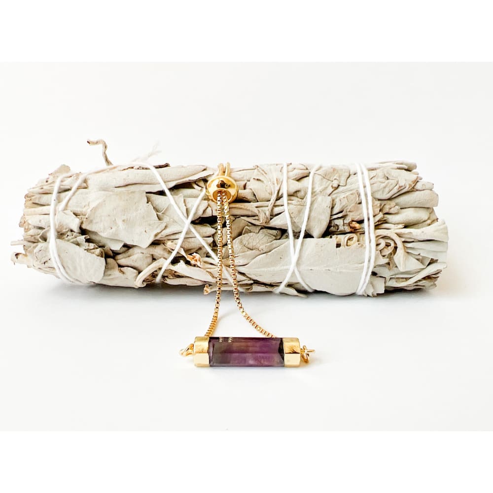 Amethyst Minimalist Bracelet