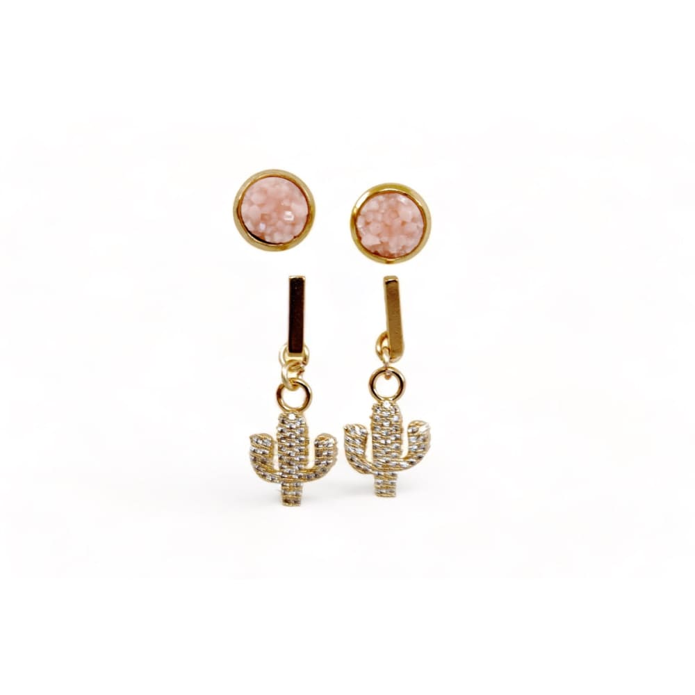 Cactus Dangle Combo - Earrings