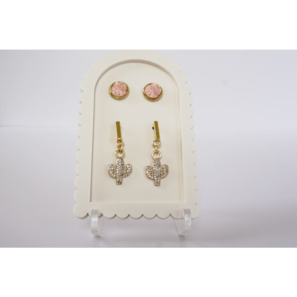 Cactus Dangle Combo - Earrings