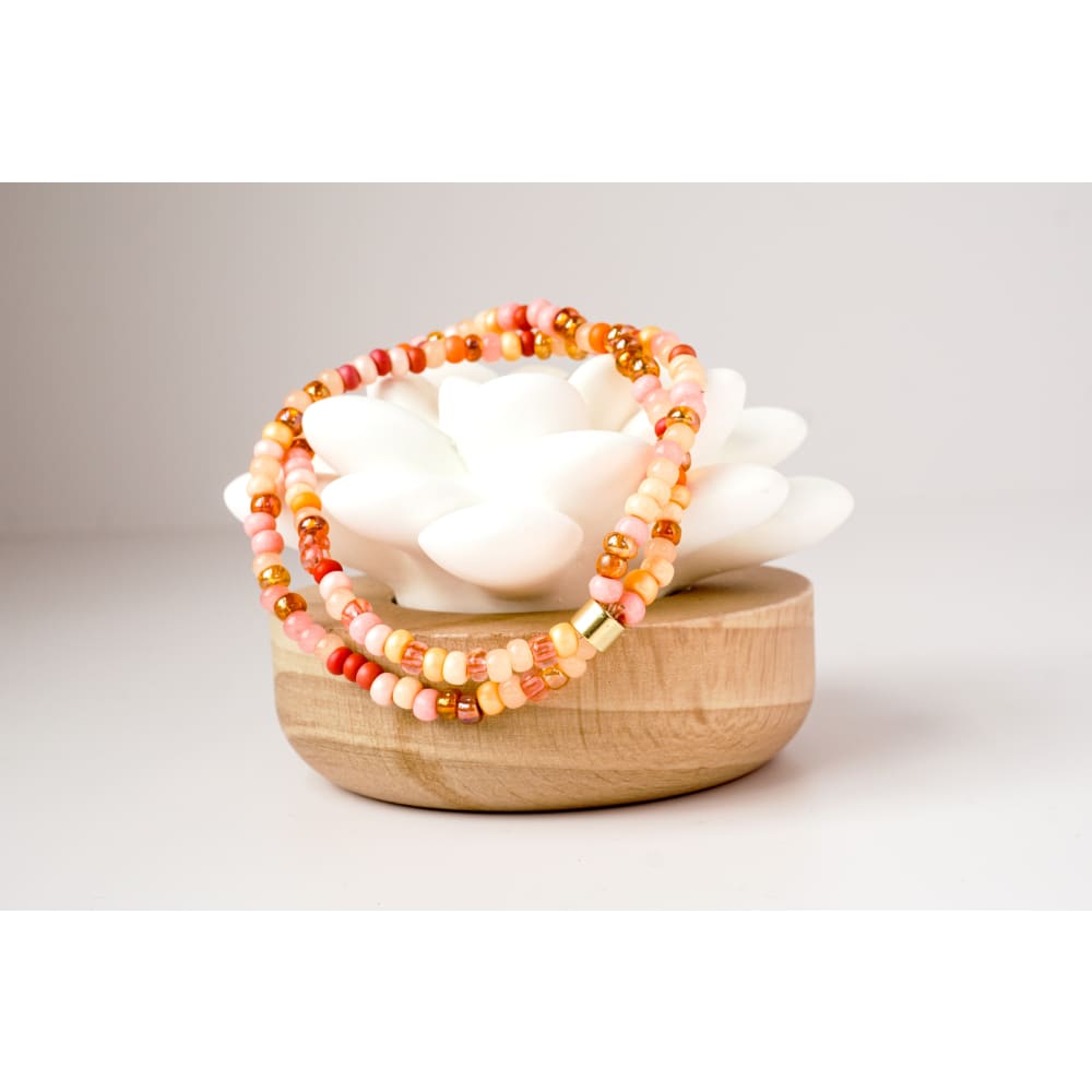 Florida Sunset Beaded Bracelet - Seed bead