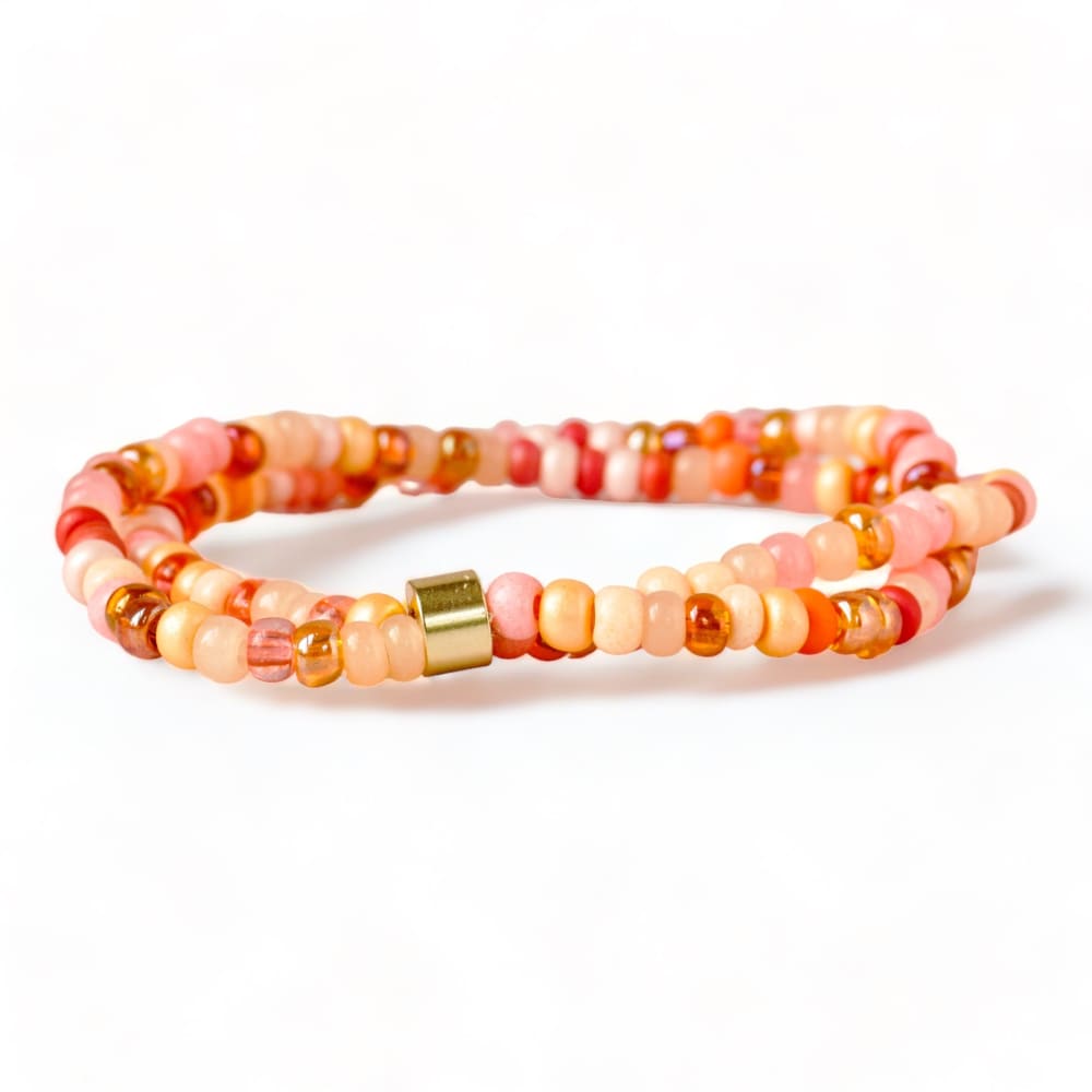 Florida Sunset Beaded Bracelet - Seed bead