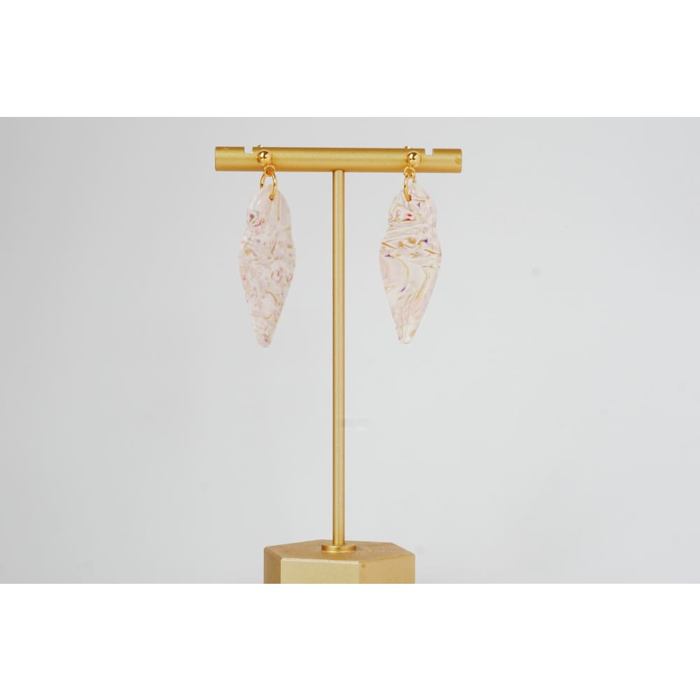 Marble Swirl Clay Dangles