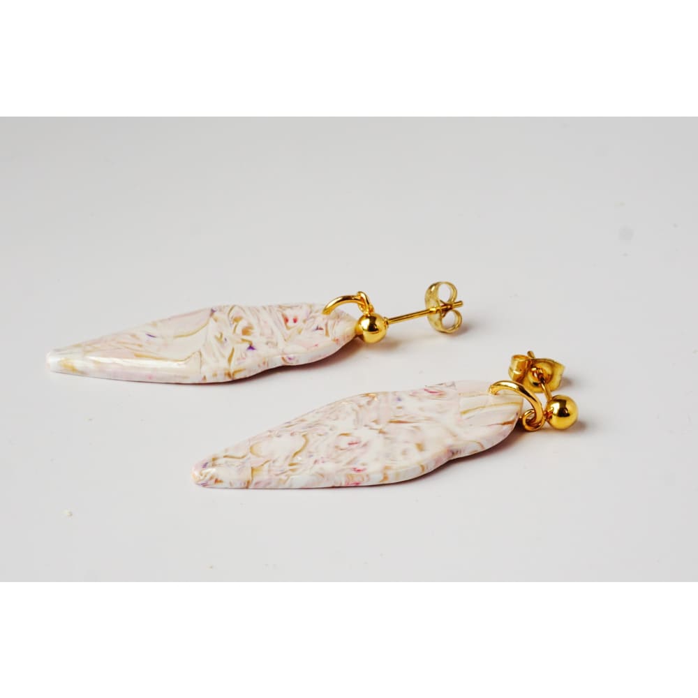 Marble Swirl Clay Dangles