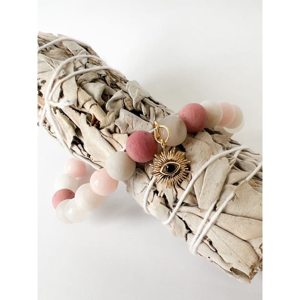 Mixed Pink Stone Bracelet - Stone Bracelet