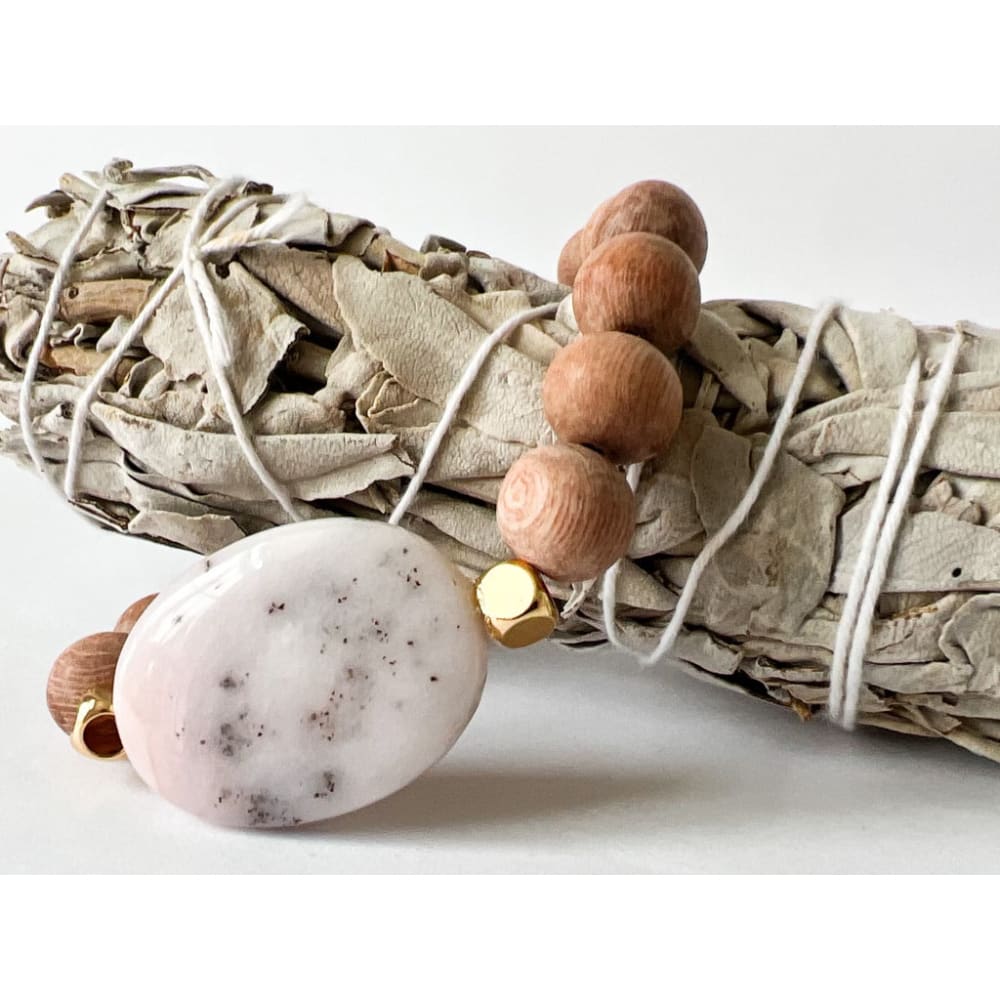 Pink Opal Aromatherapy Bracelet - aromatherapy jewelry