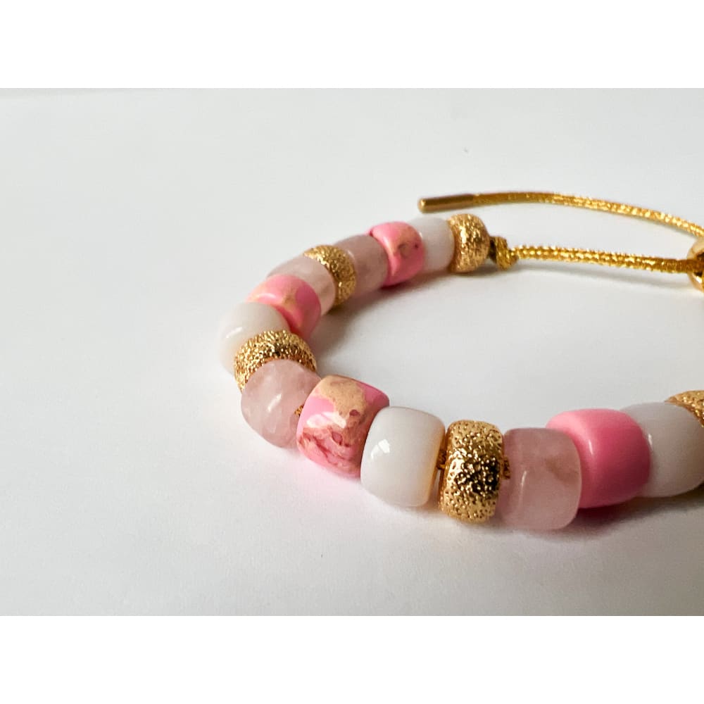 Pretty In Pink Gemstone Bracelet - gemstone bracelet