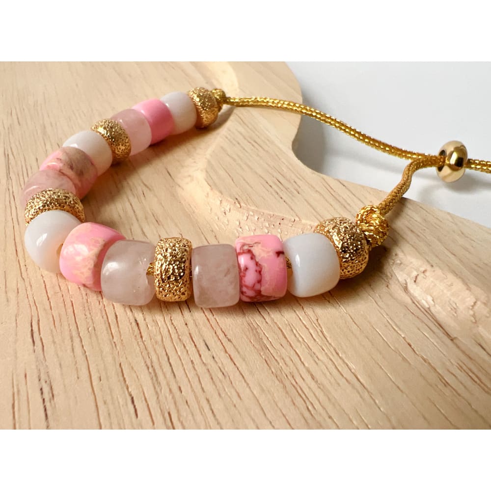 Pretty In Pink Gemstone Bracelet - gemstone bracelet