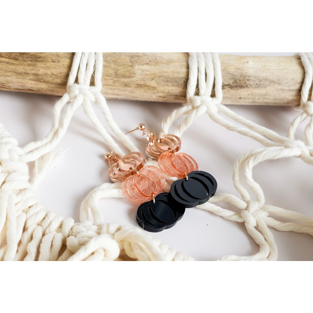 Three Stack Pumpkin Dangles