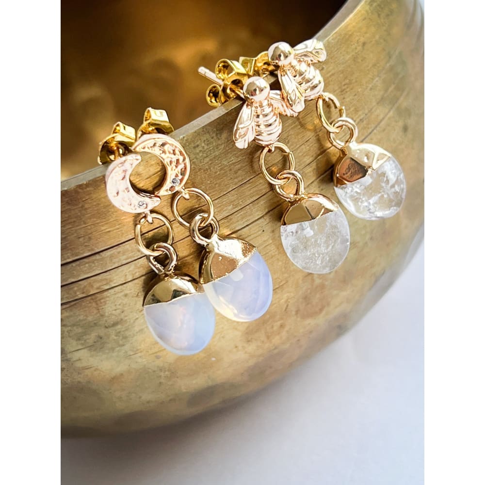 Gemstone Dangles & Studs