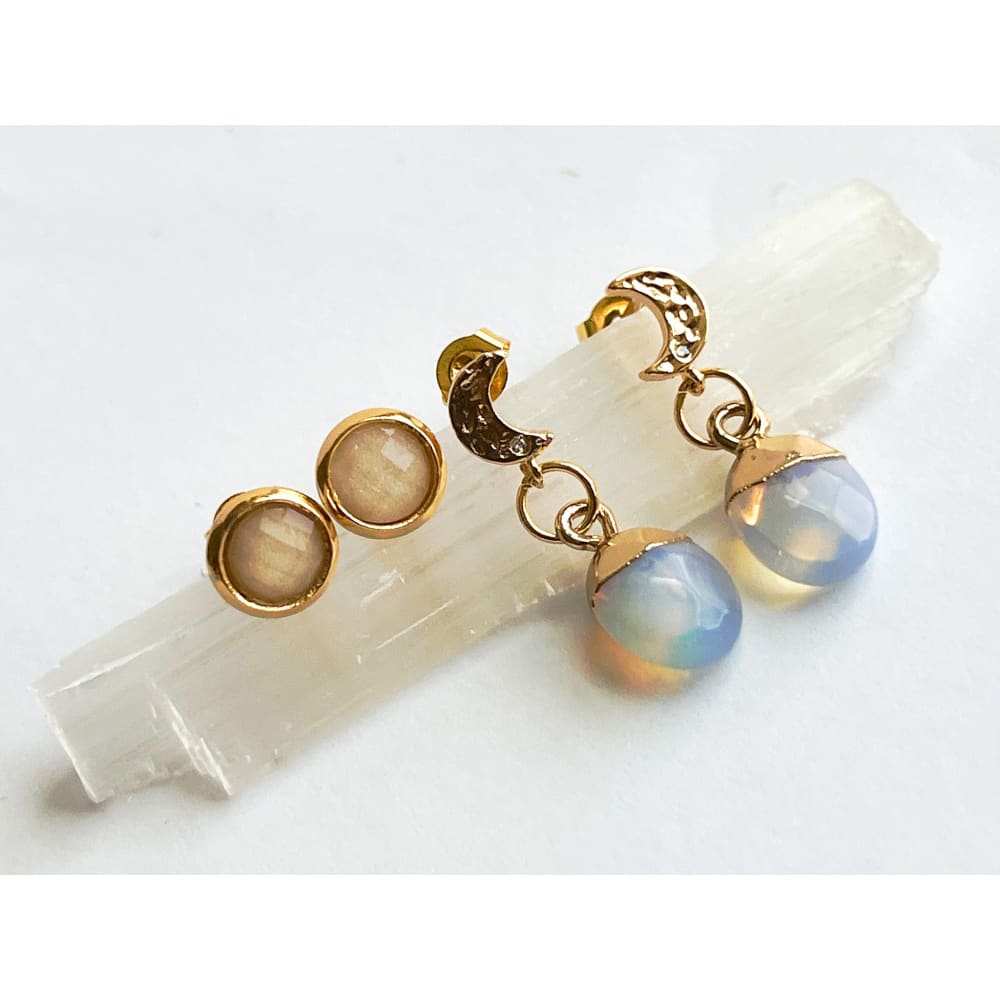 Gemstone Dangles & Studs
