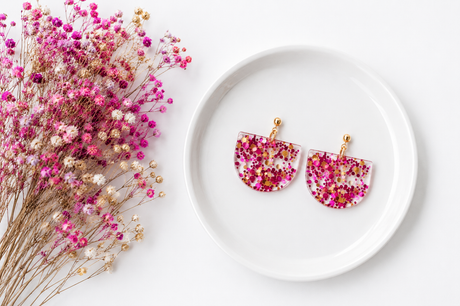 Party Pop Statement Earrings - Gold Arrow Studios 