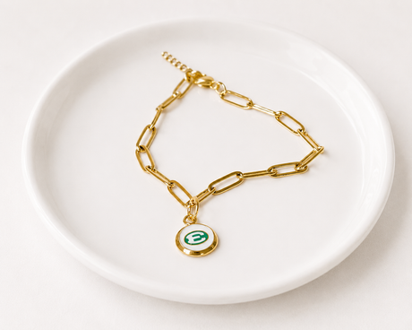 St Ed'a Charm Braclet - Gold Arrow Studios 