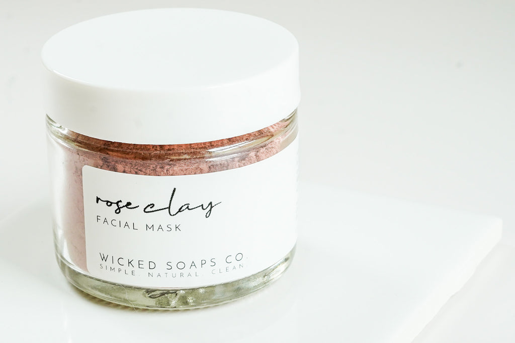 Rose Clay Face Mask - Gold Arrow Studios 