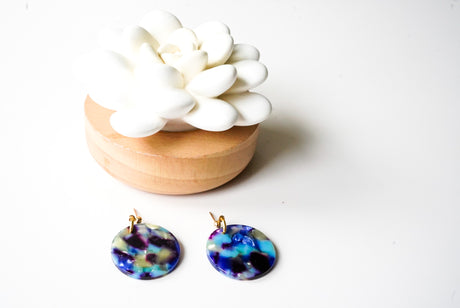 Van Gogh Statement Earrings - Gold Arrow Studios 