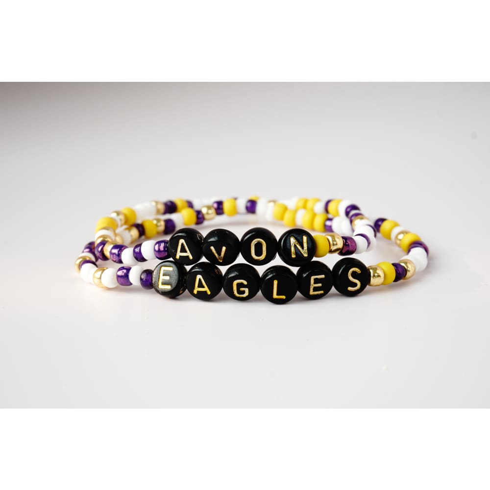 Avon Spirit Bracelets - Black & Gold - Seed bead
