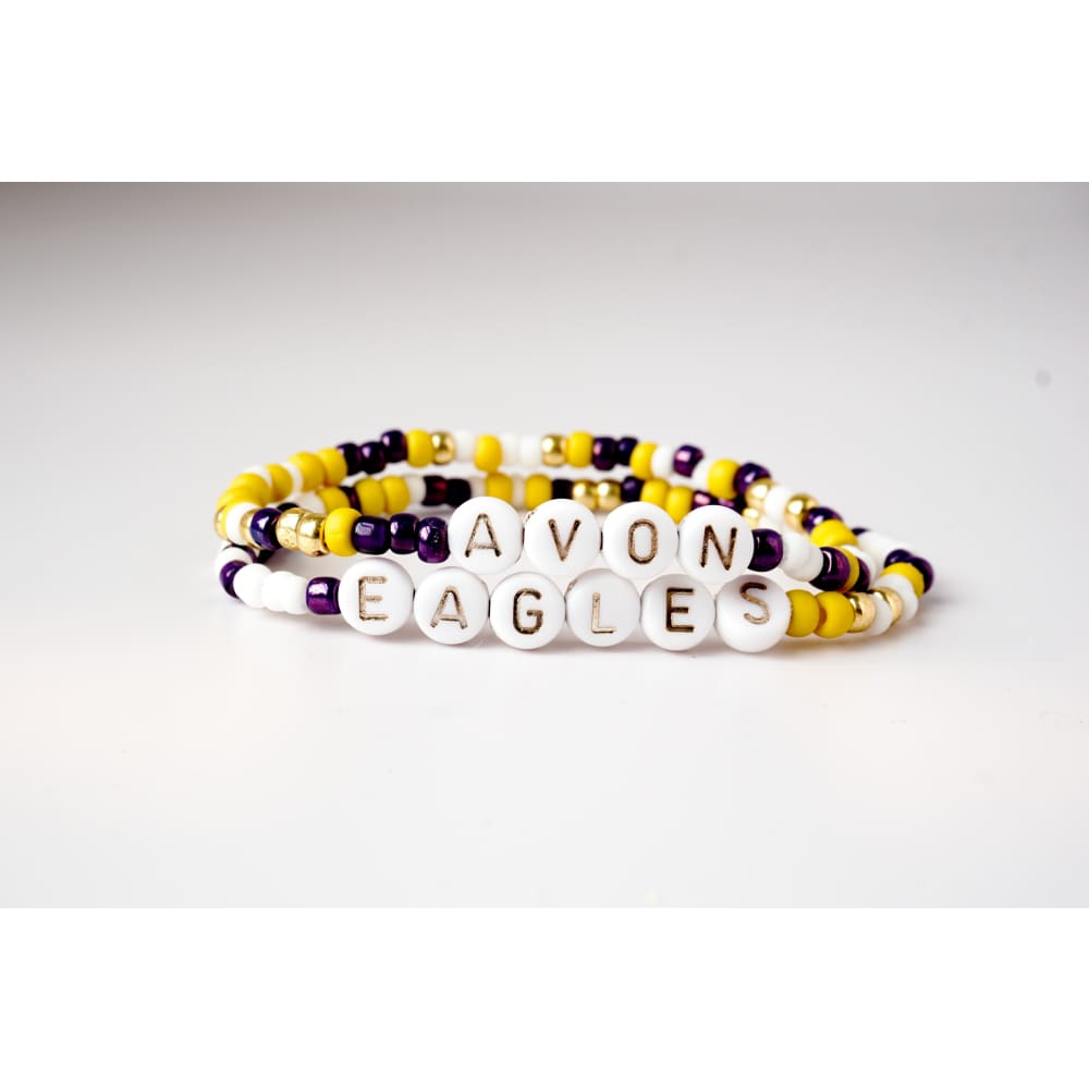 Avon Spirit Bracelets - Rose Gold & White - Seed bead