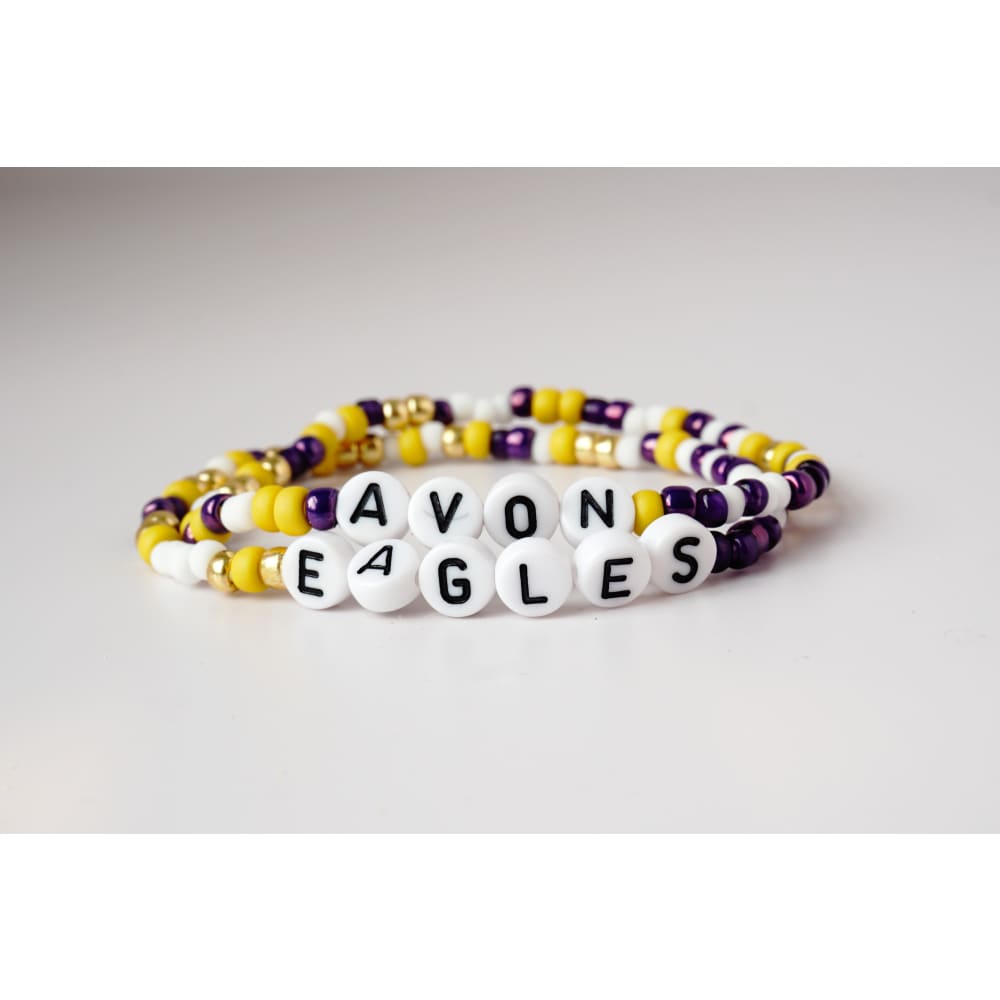 Avon Spirit Bracelets - White & Black - Seed bead