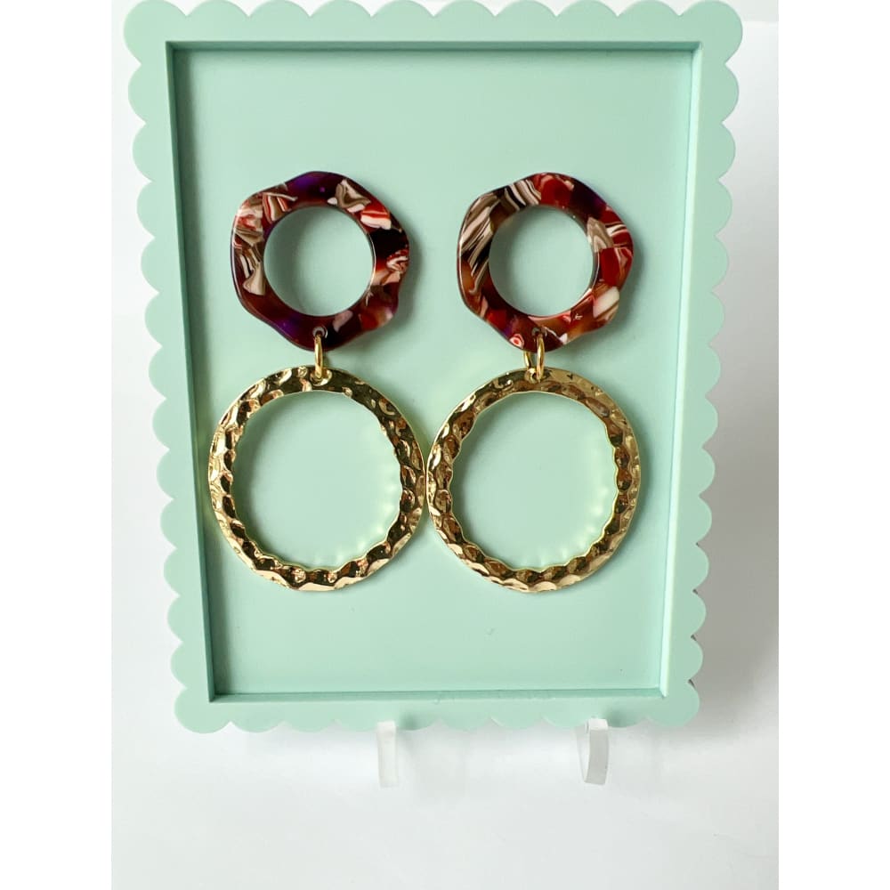 Boho Hammered Dangles