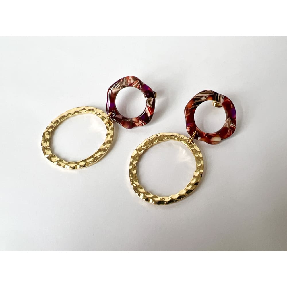 Boho Hammered Dangles