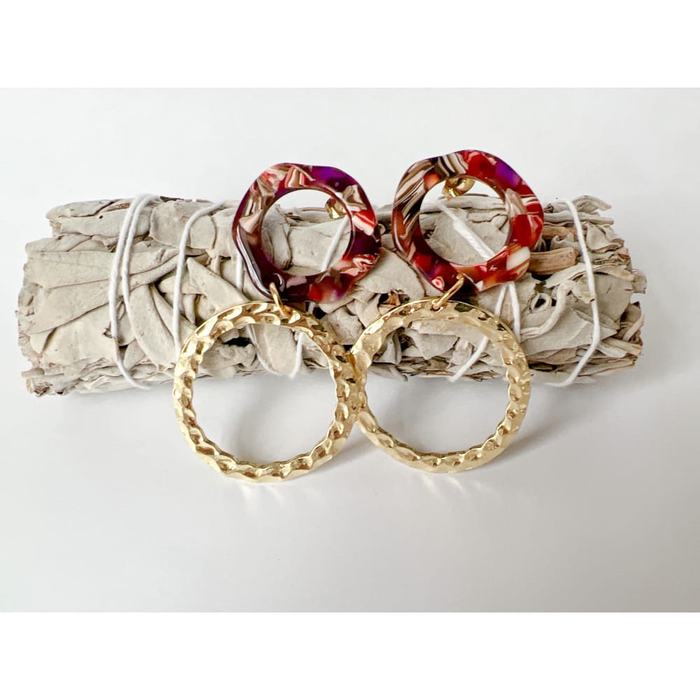 Boho Hammered Dangles