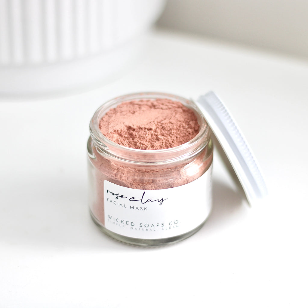 Rose Clay Face Mask - Gold Arrow Studios 