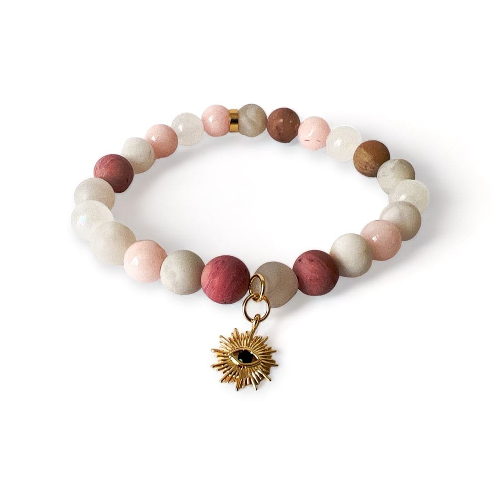Mixed Pink Stone Bracelet - Stone Bracelet