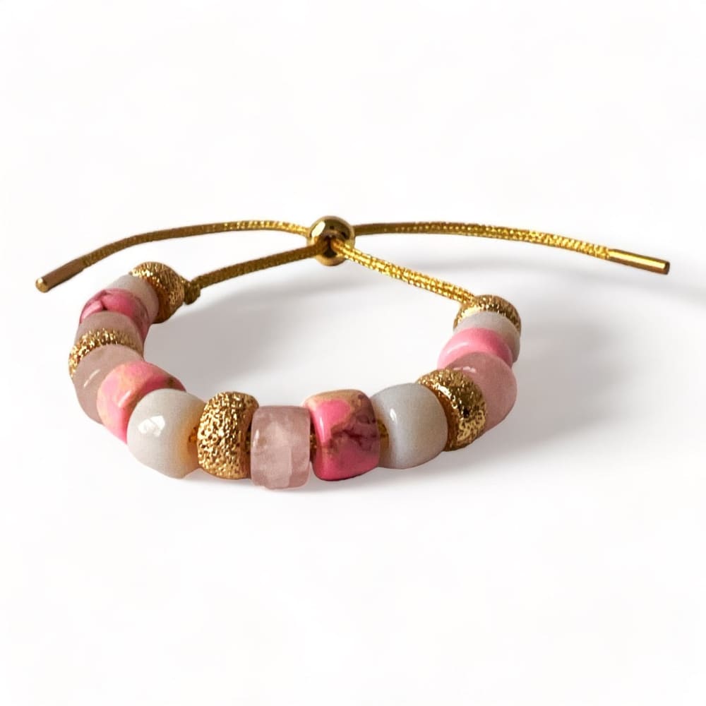 Pretty In Pink Gemstone Bracelet - gemstone bracelet