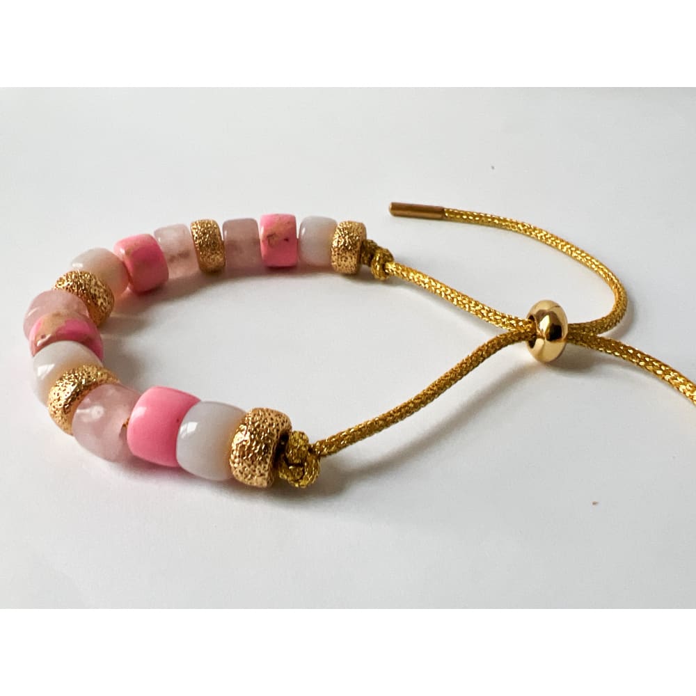 Pretty In Pink Gemstone Bracelet - gemstone bracelet