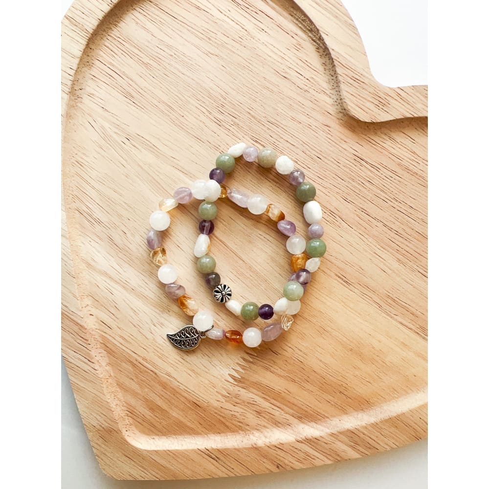 Dreamy Stone Bracelet Set - gemstone bracelet