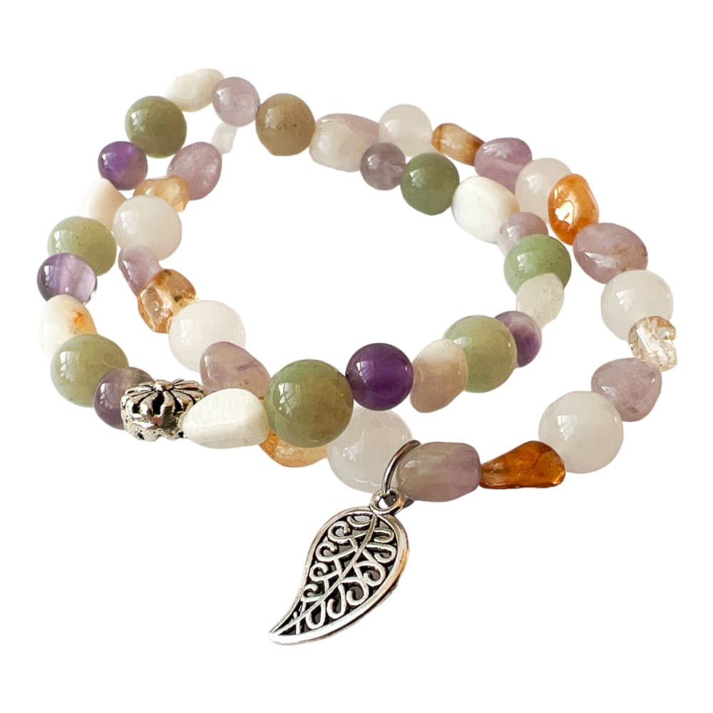 Dreamy Stone Bracelet Set - gemstone bracelet