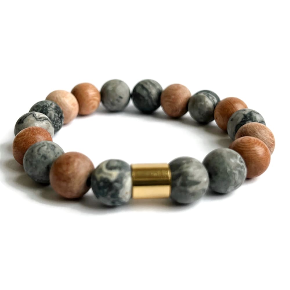 Gemstone Aromatherapy Bracelets - Map Stone