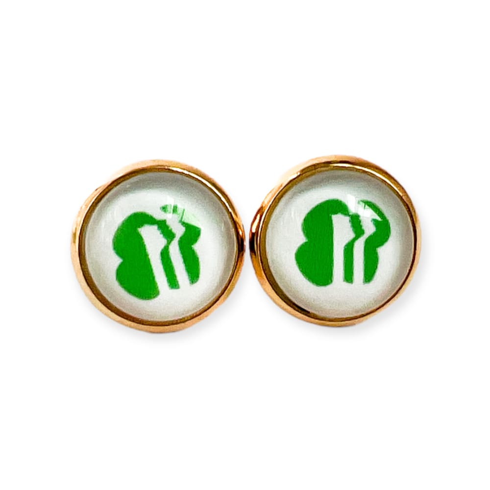 Girl Scouts Studs - Gold / 8mm