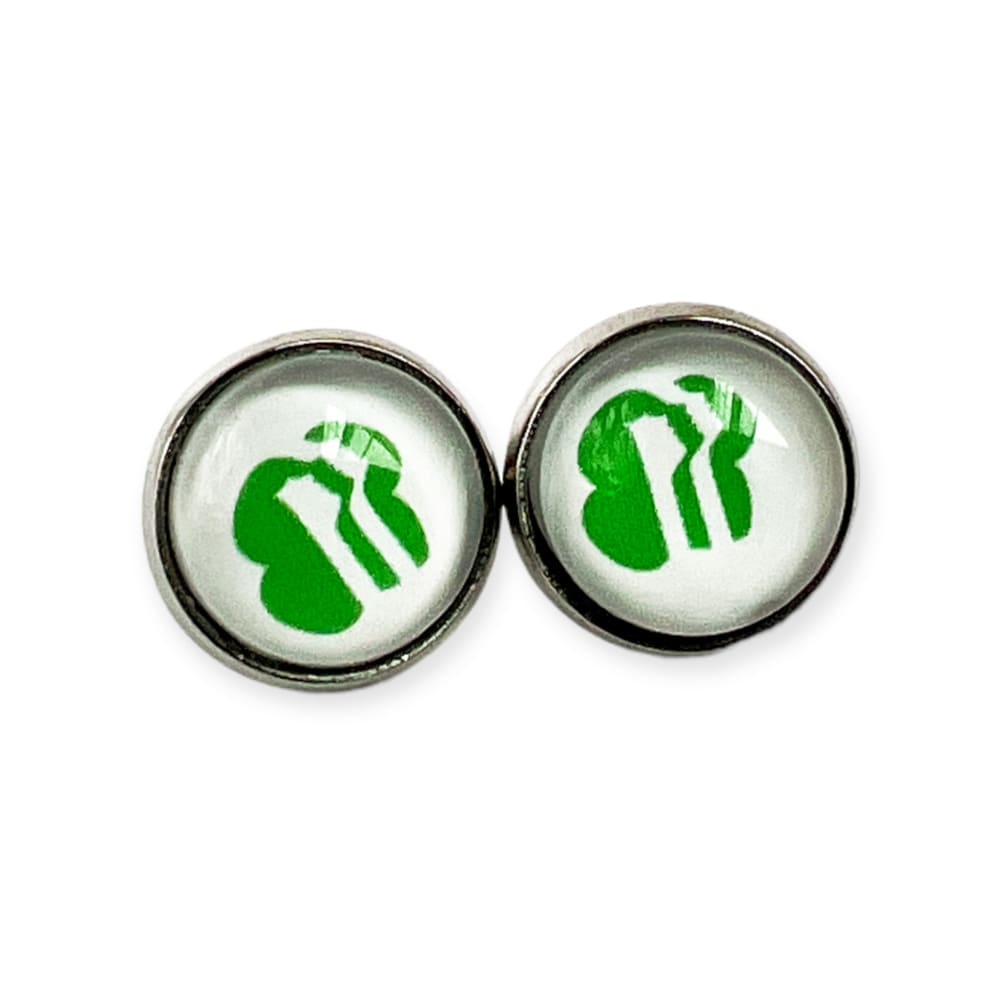 Girl Scouts Studs - Silver / 8mm