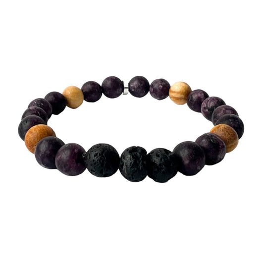 aromatherapy lepidolite bracelet