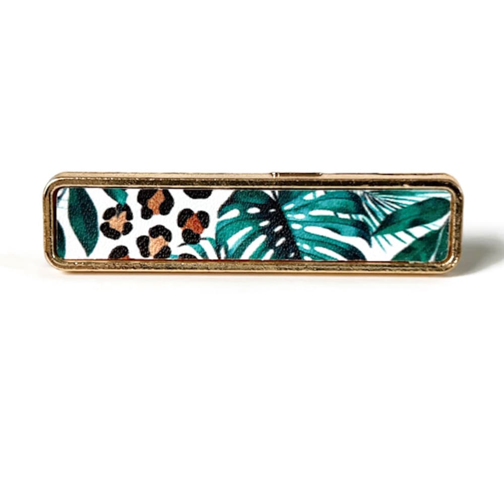 Mini Bar Luxe Clip - Tropical Spotted Leather
