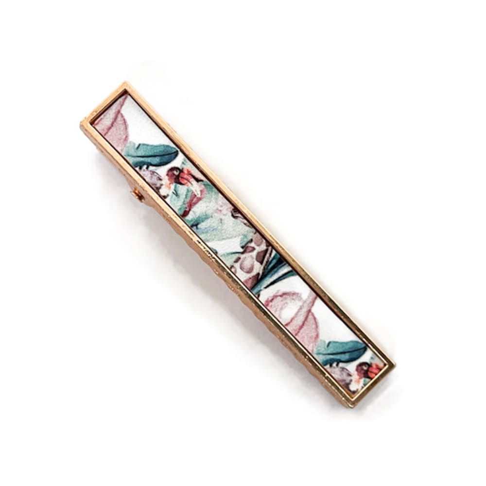 Skinny Bar Luxe Clip - Tropical Animals Leather