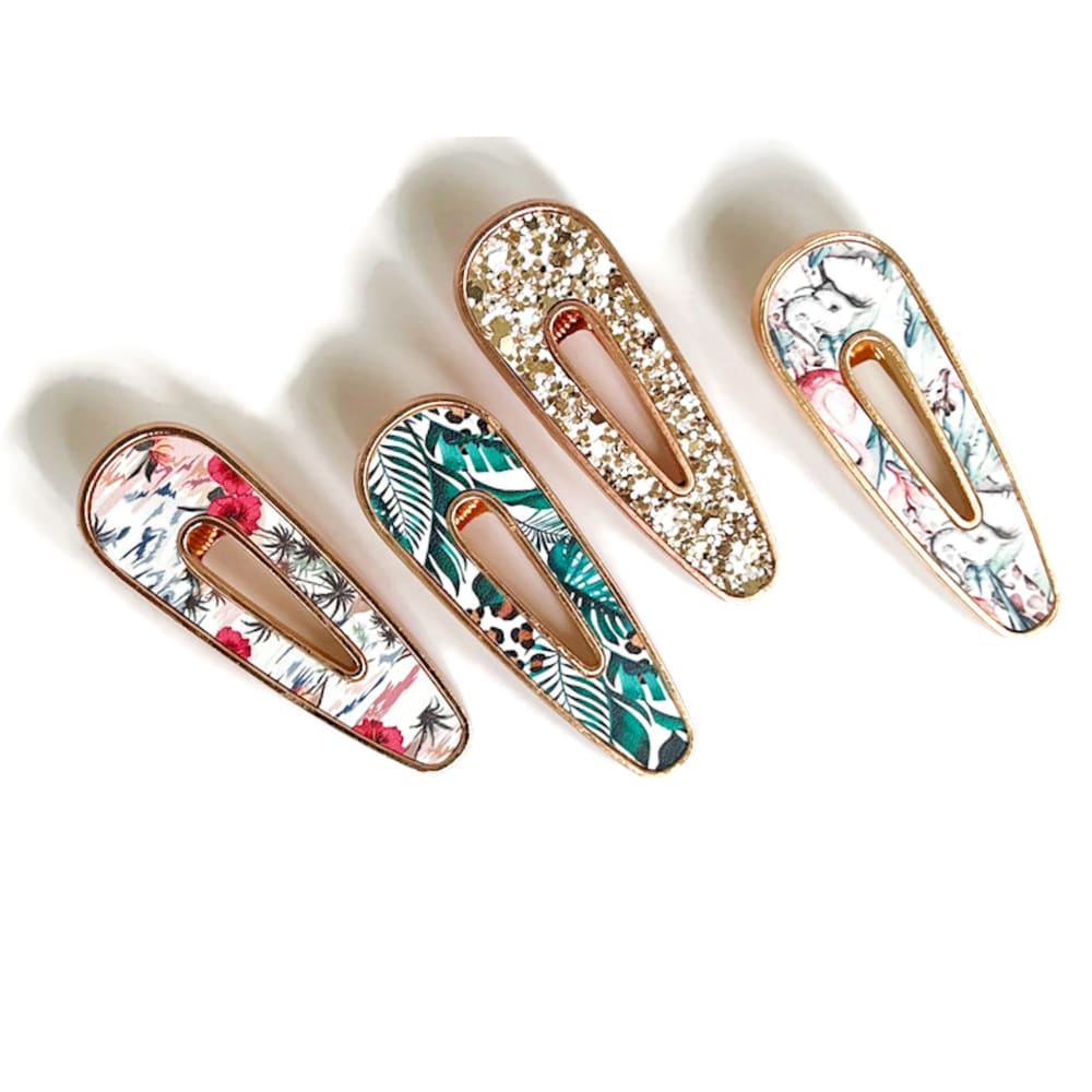 Teardrop Luxe Tropical Clip